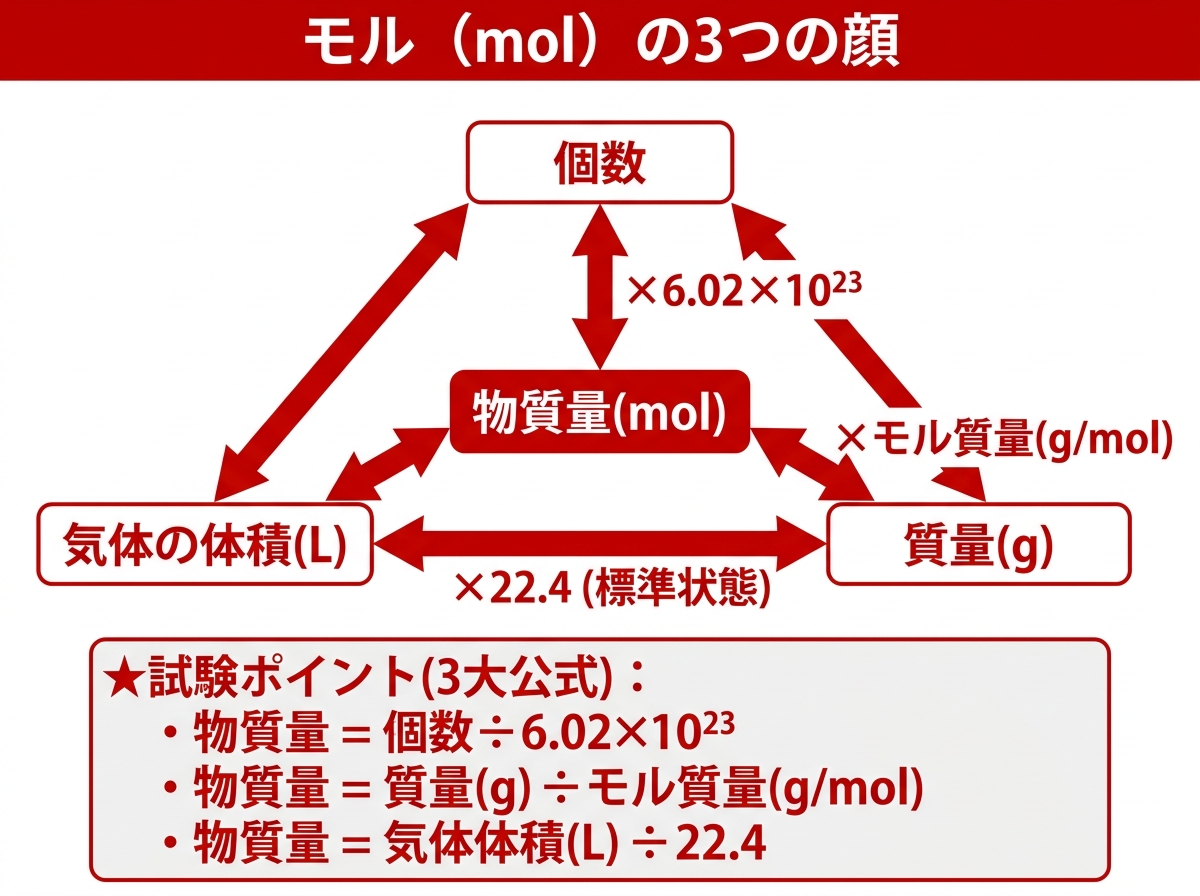 モル（mol）の3つの顔
