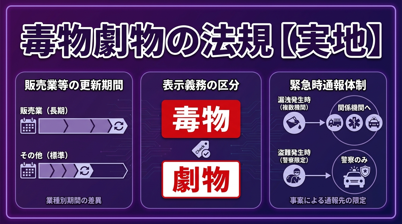 レッスン3-15:毒物劇物の法規（実地）