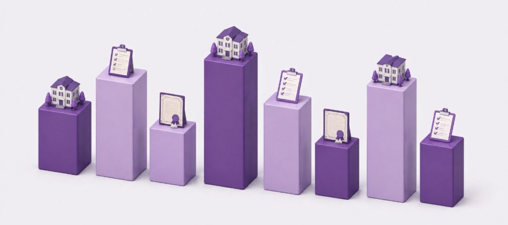 自治体ごとに基準が異なることを表すイラスト