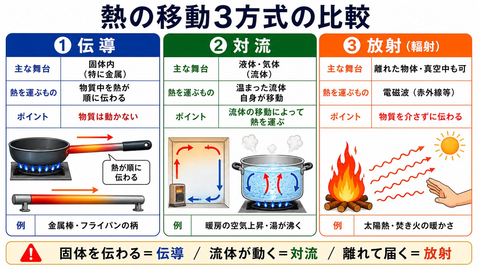 4. 熱の移動3方式の比較