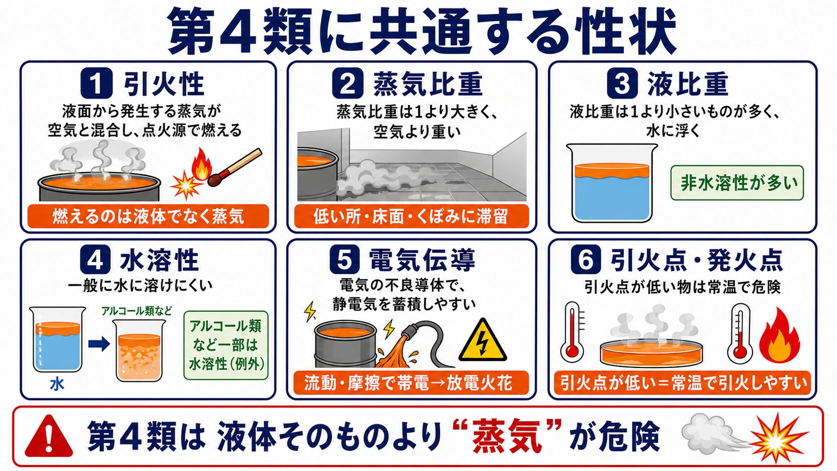 2. 第4類に共通する性状