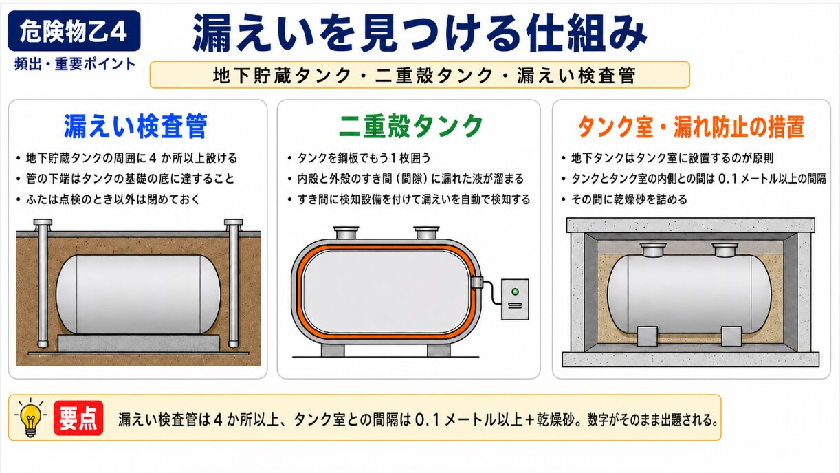 漏えい検査管のしくみ
