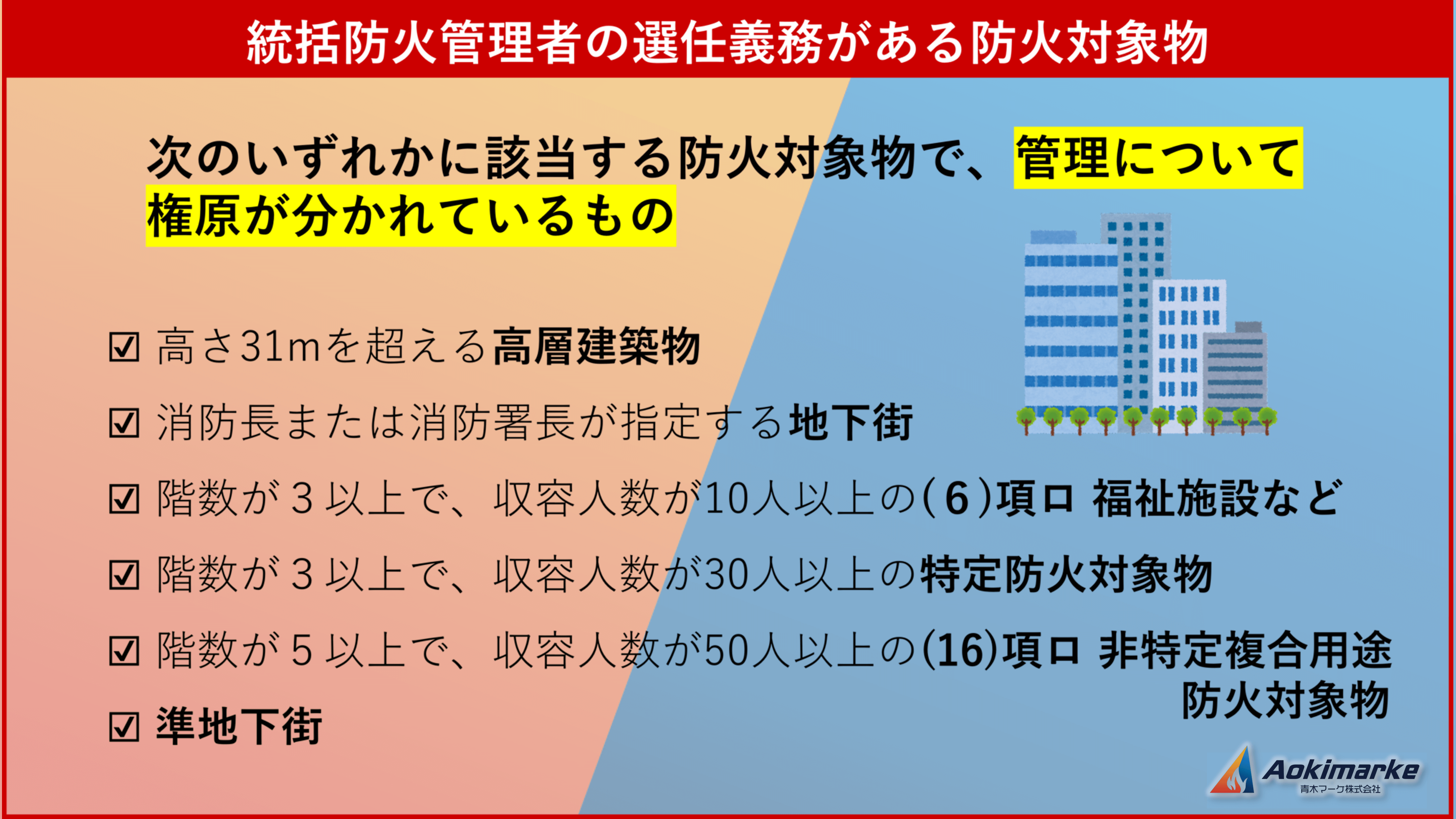 防火 管理 者 選任 要件