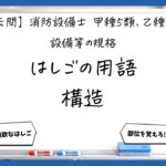 【規格①】金属製避難はしごの用語と構造｜消防設備士甲５・乙５【過去問】