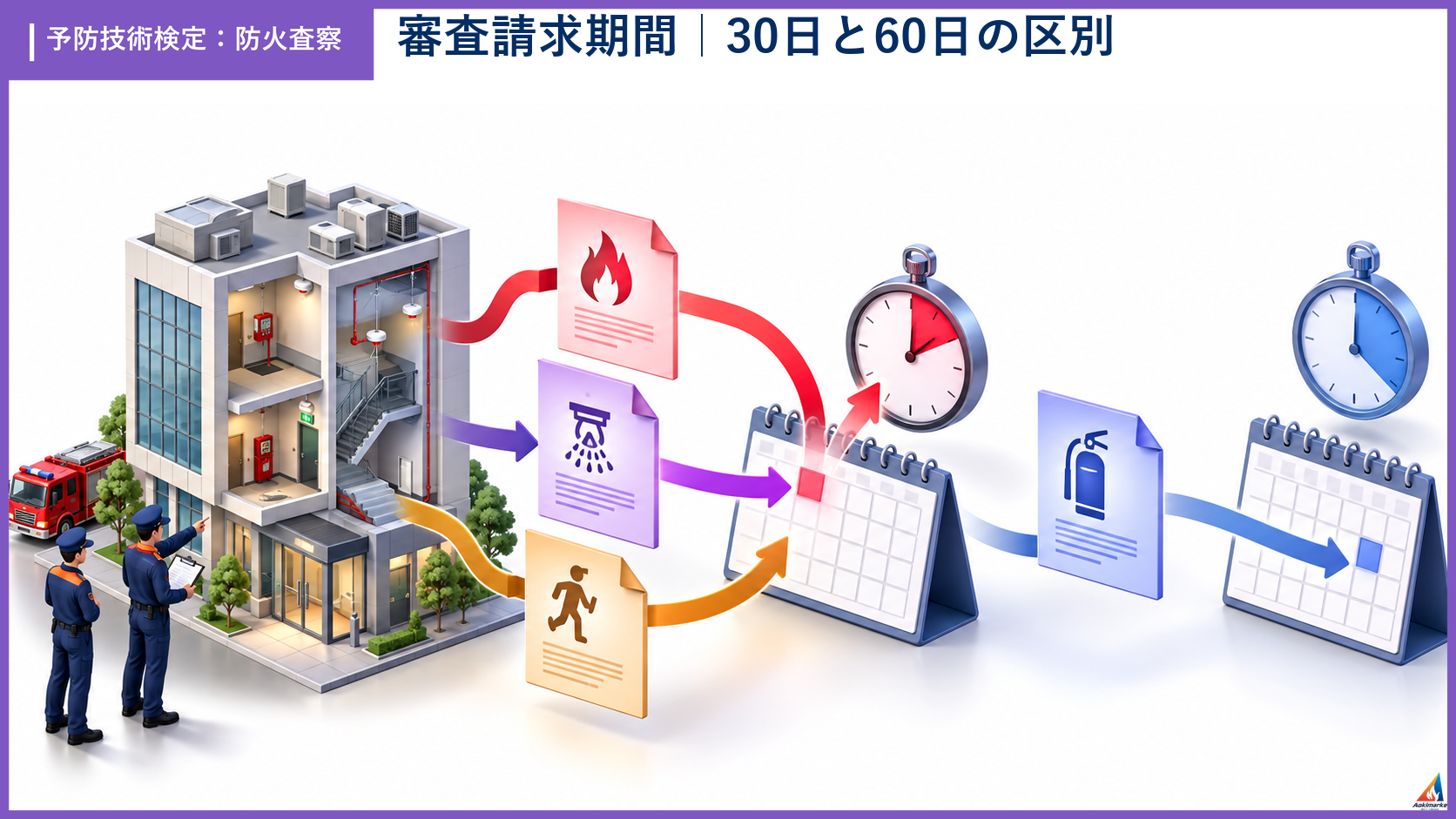 sasatsu-5の試験ポイントを整理したアイソメ図解