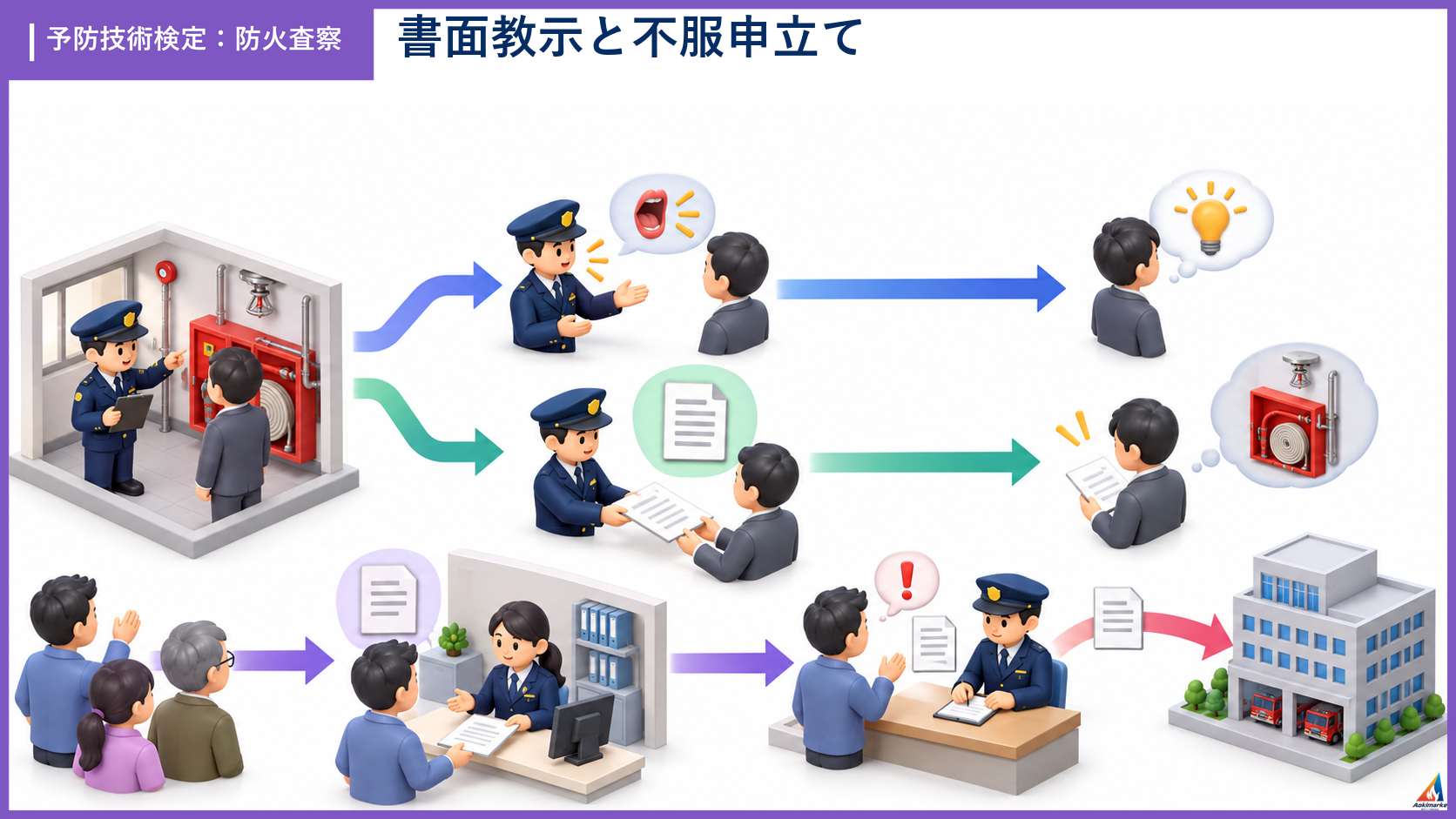 sasatsu-5の試験ポイントを整理したアイソメ図解