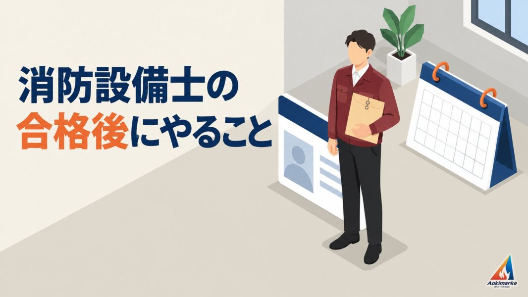 消防設備士の合格後にやること